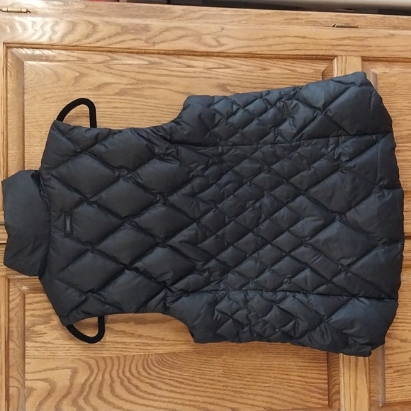 Athleta Women's Diamond Quilted Puffer Vest Goose Down Filled Size Large Black - Picture 9 of 12